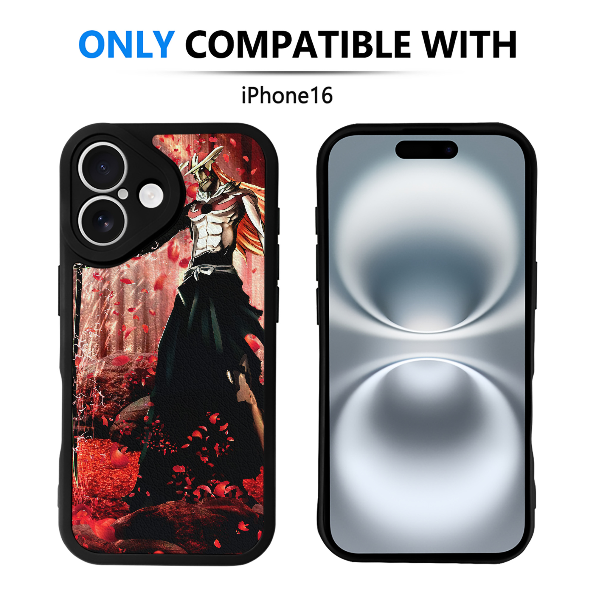 （画像用） ブリーチ BLEACH 【iPhone 16シリーズ対応】シリコンスマホケース（レザー調） 材質：シリコン